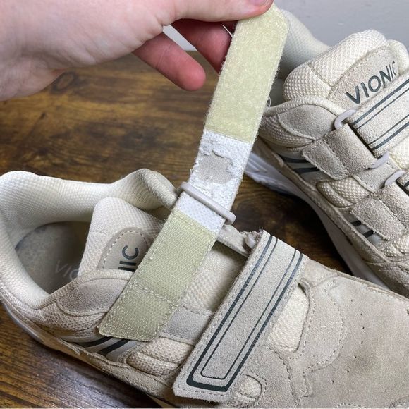 Vionic Tabi Tan White Shoes Sneakers size 8 - Picture 10 of 11